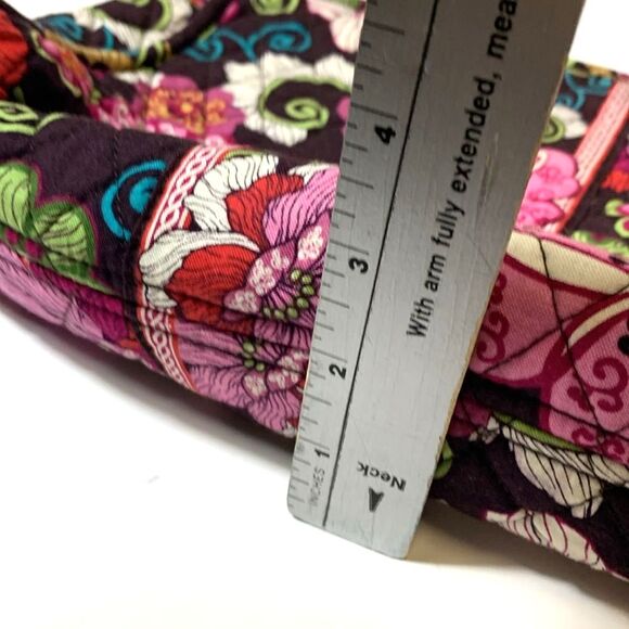 Vera Bradley Floral Multicolored Floral Zip Top Makeup Cosmetic Bag - Picture 8 of 8